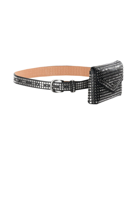 STUDDED FANNY PACK BELT